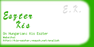 eszter kis business card